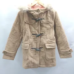 ◇ ⊇ studio CLIP スタディオクリップ ファー取り外し可能 長袖 ウールコート サイズM ベージュ レディース E  【1503310002973】