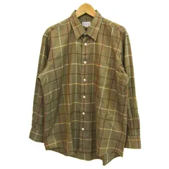 バーバリーズ 長袖シャツ チェック柄 トップス メンズ Lサイズ ベージュ Burberrys 【中古】