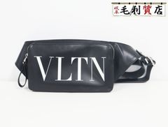未使用級 ヴァレンティノガラヴァーニ ボディバッグ VLTN レザー 黒
