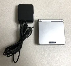 【DH874】ジャンク ゲームボーイアドバンスSP 本体 シルバー アダプター付き