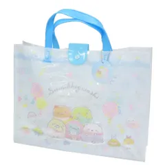 すみっコぐらし プールバッグ マチアリトートバッグL 角型 サンエックス 高波クリエイト ビーチバッグ 海プール サマーレジャー用品 キャラクター グッズ 