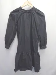 ◇ ⊂ EDIT COLOGNE エディットコロン スタンドカラー 長袖 ミニ ワンピース サイズM ブラック系 レディース E  【1507100001955】
