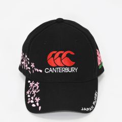 CANTERBURY カンタベリー ラグビー キャップ 帽子 ロゴ 桜 サクラ 刺繍 ブラック 黒