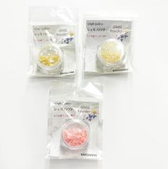 シェルパウダー3個まとめ売り（ｲｴﾛｰ/ﾋﾟﾝｸ）