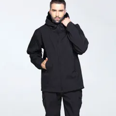 ☆ ブラック ☆ M ☆ ミリタリージャケット ミリタリージャケット メンズ アウター ジャケット マウンテンパーカー フード付き ブルゾン 暖かい おしゃれ 登山 防寒 作業服 作業着 防風 カジュアル 長袖 シンプル トレッキング アウトドア ポケット