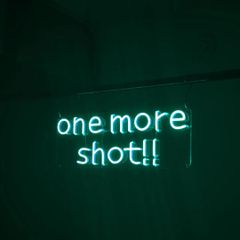 【限定50%OFF】one more shot!! ☓ ネオンサイン / ネオン管 / ネオンライト / インテリア照明