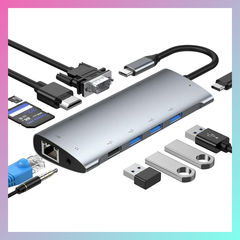 多機能　USB TYPE C ハブ  11-IN-1   ドッキングステーション