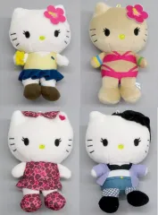 【中古】雑貨 全4種セット ハローキティ マスコット ×○×○ギャル 「サンリオキャラクターズ」