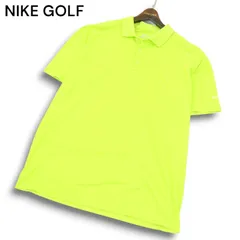 NIKE GOLF ナイキ ゴルフ 春夏 ロゴ刺繍★ DRI-FIT 吸汗速乾 半袖 ポロシャツ Sz.XL メンズ 大きいサイズ