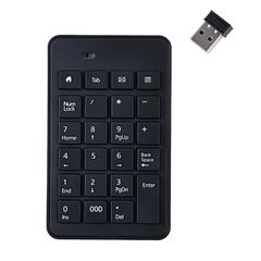 新品　レシーバー付属 ワイヤレス Tabキー付 23キー 非連動テンキー 薄型 持ち運び便利 ワイヤレステンキー 5000万回高耐久 多機種対応 テンキー2.4G デスクトップPCノートブック用（Bluetoothではありません）