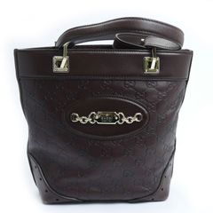 GUCCI グッチ グッチシマ トート トートバッグ ブラウン 145994 レディース 中古