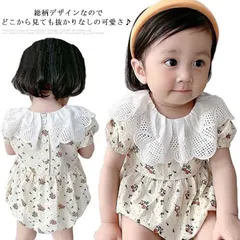 ロンパース ベビー服 赤ちゃん ロンパース 女の子 半袖ロンパース カバーオール 綿100％ ベビー キッズ服 子供服 肌着 総柄 花柄 かわいい お洒落 可愛い 春 夏 出産祝い 幼稚園 保育園 通#tim709