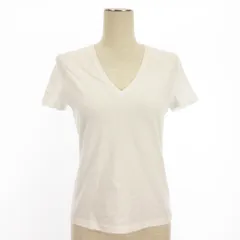 グッチ GUCCI タグ付き Tシャツ カットソー 半袖 Vネック ワンポイント プリント コットン イタリア製 白 ホワイト XS トップス ■ECSのサムネイル