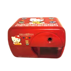 X10111 電動鉛筆削り 株式会社サンリオ ハローキティ 鉛筆削り 文房具 赤 キャラクター レトロ 電動