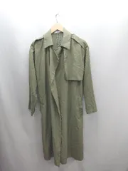 ◇ ◎ ⊂ BACK NUMBER バックナンバー 長袖 スプリングコート サイズL グリーン系 レディース E  【1502060000963】のサムネイル