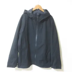 C590　UNIQLO　ユニクロ　ブラック　ブロックテックパーカー　M　防風　撥水