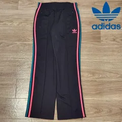 アディダスオリジナルス トラックパンツ レディース L ブラック 黒 刺繍ロゴ 美品