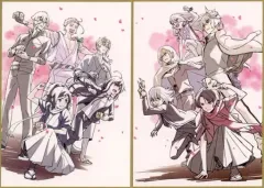 【中古】キャラカード 全2種セット 色紙風かあど 「特 刀剣乱舞-花丸- ～雪月華～ 雪ノ巻」 第1週目入場者特典