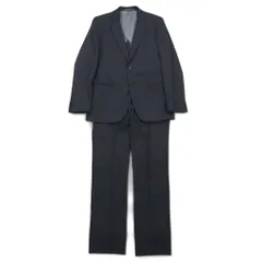 THE SUIT COMPANY 2B スーツ セットアップ M グレー ストライプ ウール ストレッチ オールシーズン