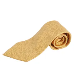 美品 エルメス HERMES ネクタイ 総柄 Hロゴ シルク メンズ フランス製