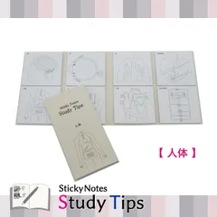 付箋 【人体】Sticky Note Study Tips 器官 身体の作り 生物 医学 看護 受験 学習