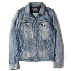 DIESEL ディーゼル ジャケット サイズ:S USED加工 デニム トラッカージャケット アウター ブルゾン Gジャン インディゴ ブランド カジュアル シンプル