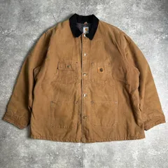 carhartt カーハート ブラウン コットン アメリカ製 00's チョアジャケット ミシガンチョアコート 2XL ワークジャケット
