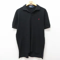 XL/古着 ラルフローレン 半袖 ブランド ポロ シャツ メンズ 90s コットン 開襟 オープンカラー 黒他 ブラック ストライプ 25jul29 中古 ト