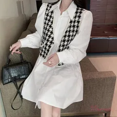 ベストシャツワンピースセット レディース   vii3u674565