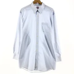古着 ブルックスブラザーズ Brooks Brothers 346 長袖 ボタンダウンストライプシャツ メンズXL/eaa367002