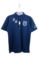 【美品】FILA GOLF(フィラゴルフ) ポロシャツ ネイビー メンズ L ゴルフ用品 2502-0029 中古