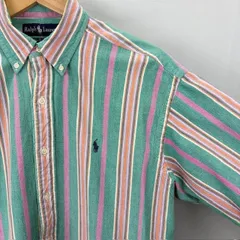 Ralph Lauren 90年代 The Big Shirt ボタンダウン マルチカラー ストライプシャツ サイズS