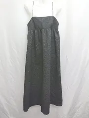◇ titivate ティティベイト シンプル ぽこぽこ キャミソール 膝下丈 ワンピース サイズM ブラック レディース P  【1406240043934】のサムネイル