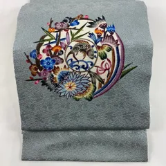 未使用希少】当間光子本場琉球紅型名古屋帯丈374cm 帯幅30.5cm