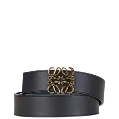 【未使用】ロエベ　LOEWE ベルト　ブラック　スペイン製　男女兼用　希少 未使用】ロエベLOEWE ベルトブラックスペイン製男女兼用希少