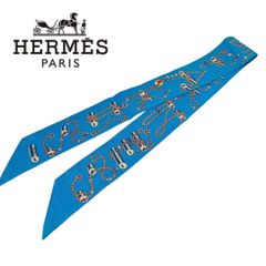 良品】エルメス スカーフ ツイリー コルダージュ Cordages シルク  