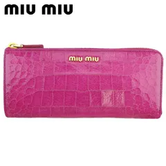 miumiu花柄♪L字ファスナー長財布♪マドラスレザー (MiuMiu/長