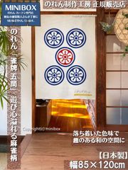 【MINIBOX のれん制作工房 正規販売店】【2026年新作】のれん「雀牌 五筒」テーブルゲーム 幅85×丈120cm【日本製】麻雀 目隠し 洋柄 洋風 暖簾 間仕切り 和柄 和風 家紋 タペストリー ポスター【匿名配送ネコポス 全国送料込み】
