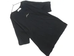 クチュールブローチ 刺繍 Tシャツ size38/黒 ■◆ レディース