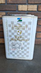 【未開封】エスケー　プレミアムシリコン　15ｋｇ　調色品4.7PB2.3/0.5　黒(N)系　つや有り　超耐久性・超耐候性