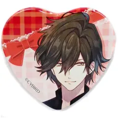 【中古】バッジ・ピンズ(キャラクター) 朱真遥音 「イケメンシリーズ トレーディングチェックハート缶バッジ」 AnimeJapan 2019グッズ