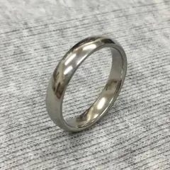 STAINLESS STEEL 4mmラウンドリング 鏡面仕上げ Silver