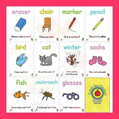 【スタッフおすすめ！】NOUNS Easy Level Catch The Chicken English Card Game 英語 カードゲーム子供英語名詞フラッシュカード