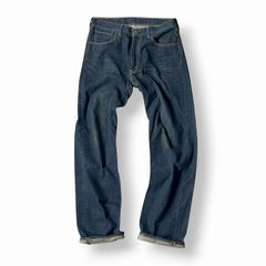 良品】PHIGVEL/フィグベル デニムパンツ セルビッジ 革パッチ 34 