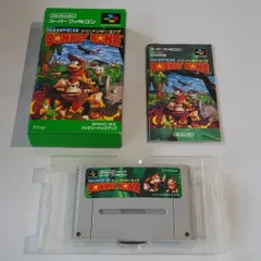 スーパードンキーコング スーパーファミコンソフト（完品・箱説あり・動作確認済み）【SFC】Super Donkey Kong (Complete in Box / Tested / With Manual)のサムネイル