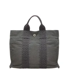 エルメスエールライン エルメス HERMES エールライン トート PM バッグ キャンバス グレー