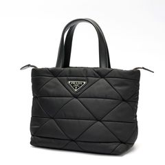 プラダ / PRADA　パデット Re-Nylon トートバッグ　1BG373_RDJN_F0002　キルティング ナイロン　ブラック 【中古】 商品番号 S-158270