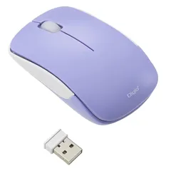Digio2 無線 3ボタン BlueLED マウス 軽量 50g 子ども 用 パープル Z8996 1