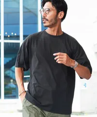 新品 未使用 JIGGYS SHOP(ジギーズショップ)半袖Tシャツ クルーネック ルーズシルエット 217418 ブラックのサムネイル