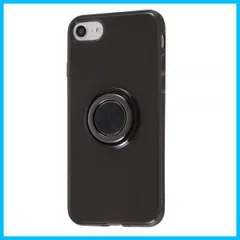 【新着商品】第2世代 / 第3世代/SE 8 SE / 7 iPhone TPUソフトケース イングレム リング付/ブラック/ブラック